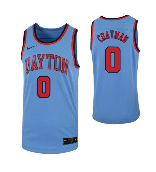 Rodney Chatman College Basketball Jersey Light Blue Dayton Flyers | Stitched Jersey RTJS 7315