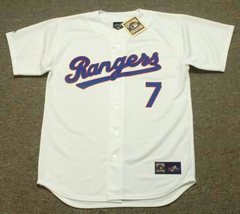 Texas Rangers Ivan Rodriguez Cooperstown MLB jersey front view
