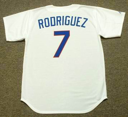 Texas Rangers Ivan Rodriguez Cooperstown MLB jersey front view