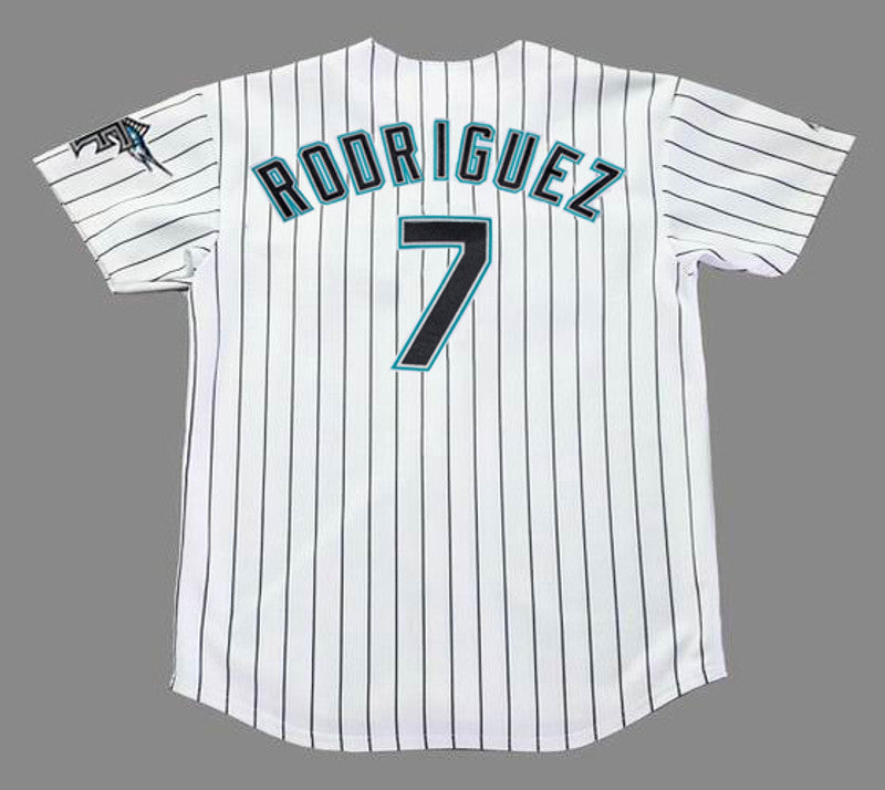 Florida Marlins Ivan Rodriguez MLB jersey front view