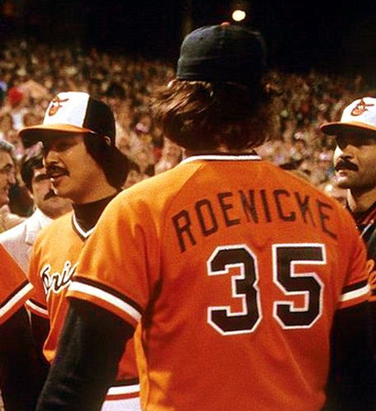 Baltimore Orioles Gary Roenicke Cooperstown MLB jersey front view