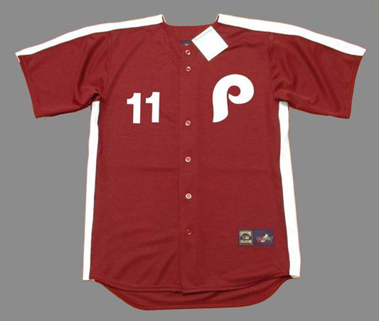 Philadelphia Phillies Jimmy Rollins Cooperstown MLB jersey front view