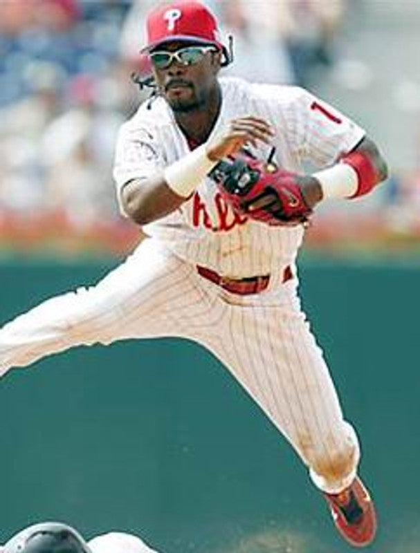 Philadelphia Phillies Jimmy Rollins Cool Base MLB jersey front view