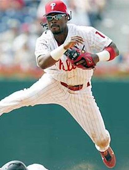 Philadelphia Phillies Jimmy Rollins Cool Base MLB jersey front view