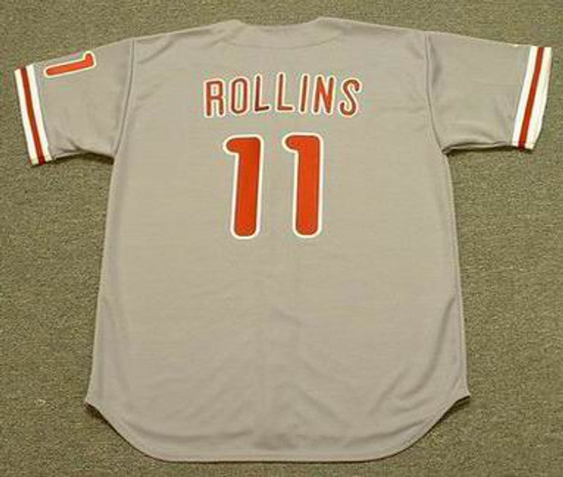 Philadelphia Phillies Jimmy Rollins MLB jersey front view