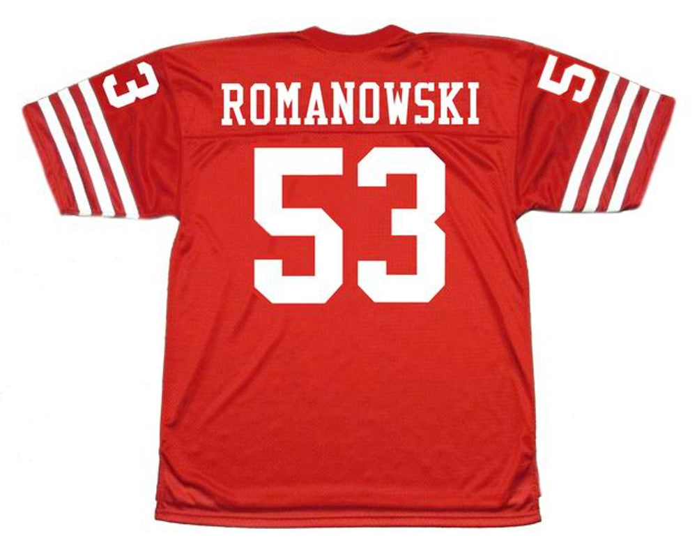 San Francisco 49ers Bill Romanowski NFL jersey front view