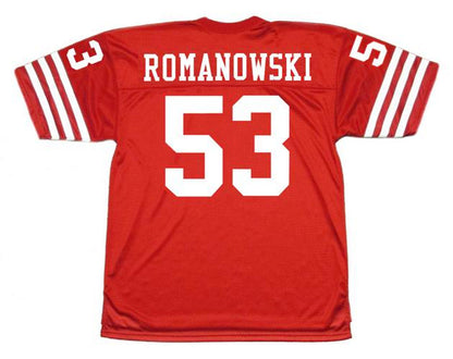 San Francisco 49ers Bill Romanowski NFL jersey front view