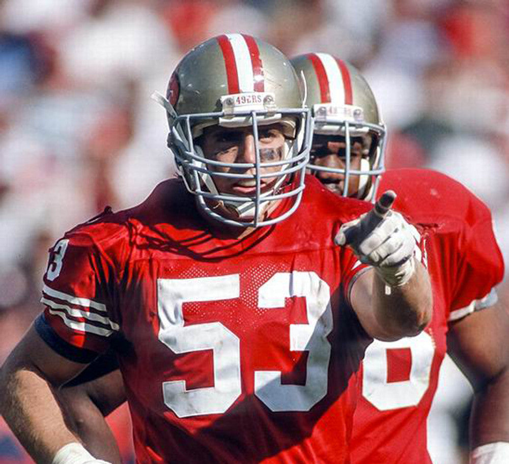 San Francisco 49ers Bill Romanowski NFL jersey front view