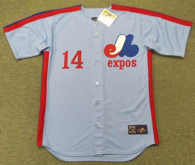 Montreal Expos Pete Rose MLB jersey front view