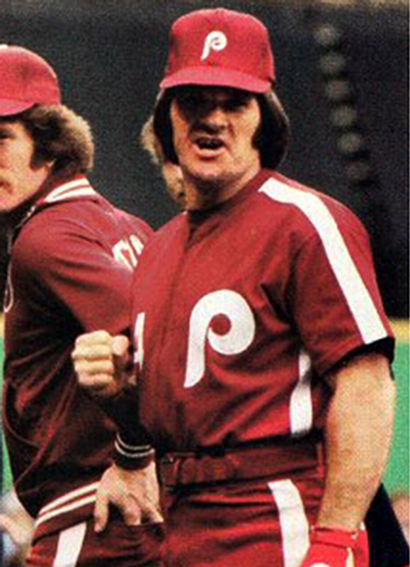 Philadelphia Phillies Pete Rose MLB jersey front view