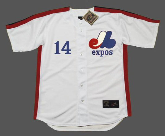 Montreal Expos Pete Rose MLB jersey front view