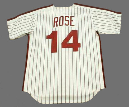 Philadelphia Phillies Pete Rose MLB jersey front view
