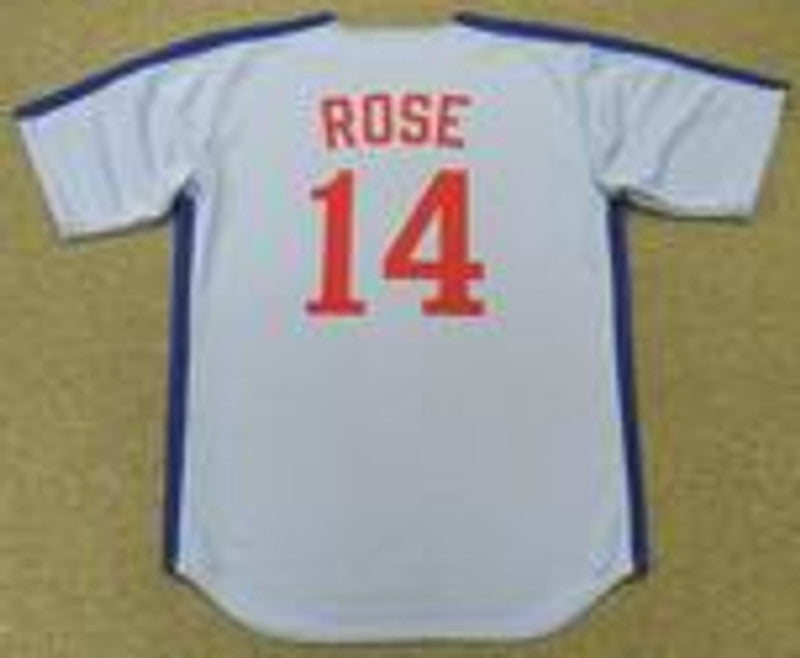 Montreal Expos Pete Rose MLB jersey front view