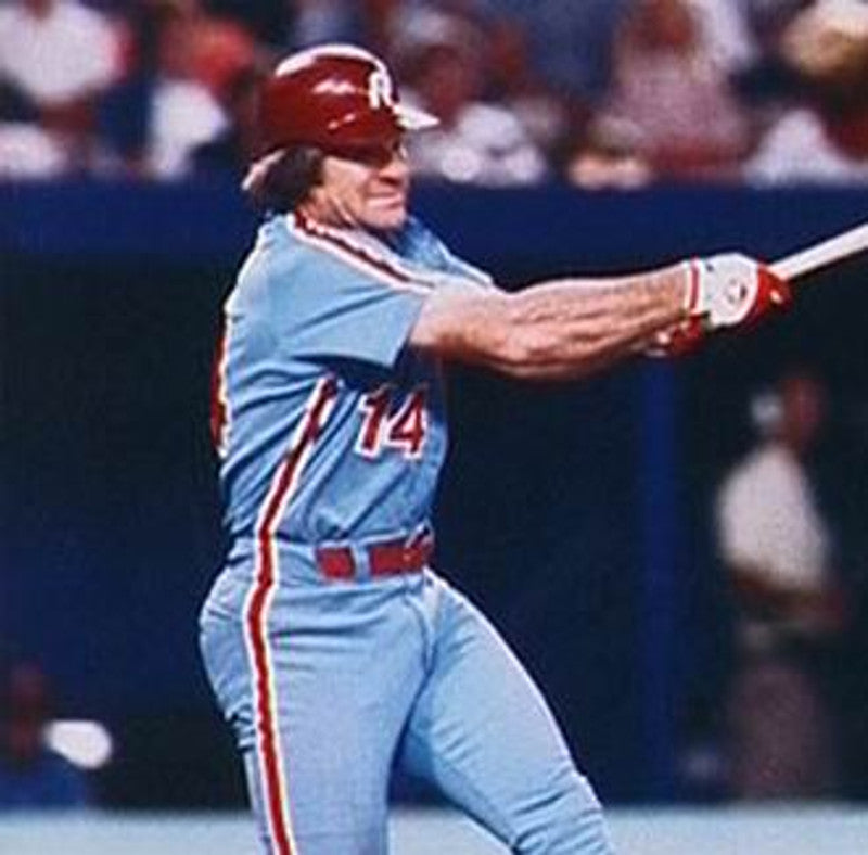 Philadelphia Phillies Pete Rose MLB jersey front view