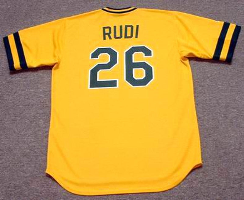 Oakland Athletics Joe Rudi Cooperstown MLB jersey front view