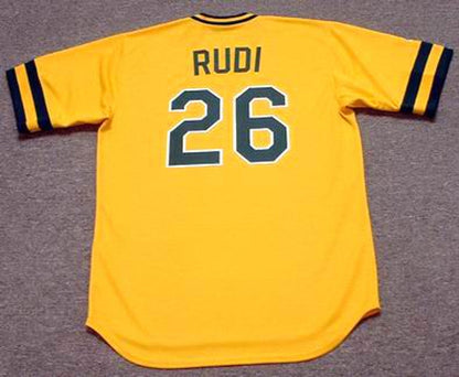 Oakland Athletics Joe Rudi Cooperstown MLB jersey front view