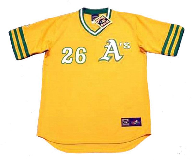 Oakland Athletics Joe Rudi Cooperstown MLB jersey front view