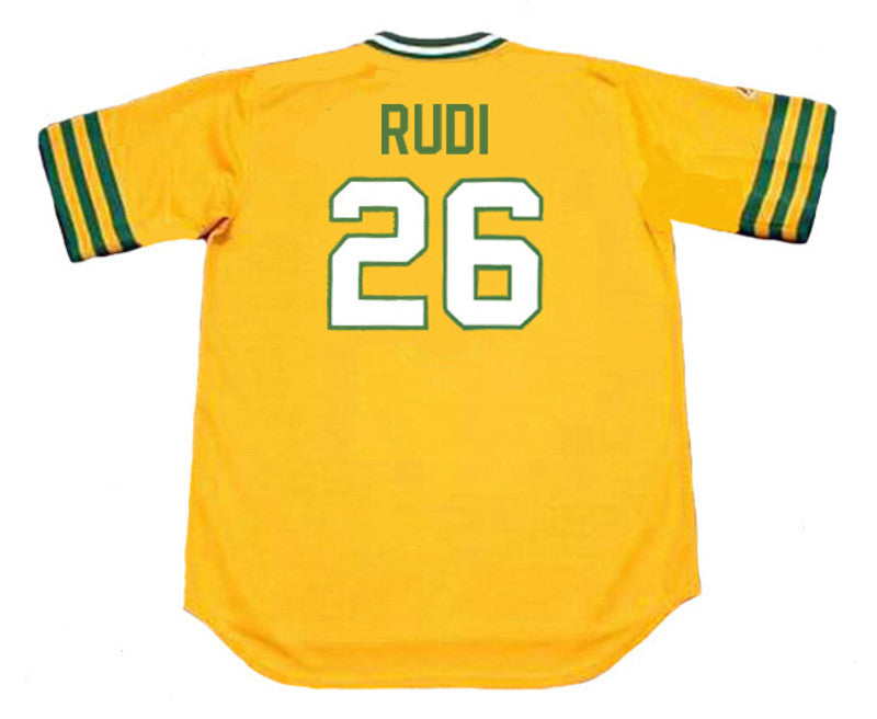 Oakland Athletics Joe Rudi Cooperstown MLB jersey front view