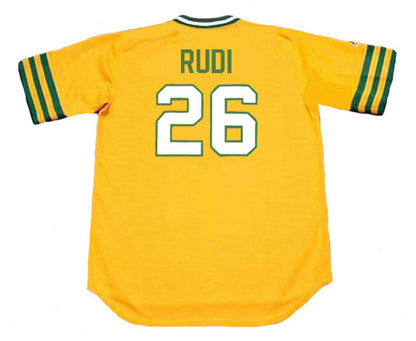 Oakland Athletics Joe Rudi Cooperstown MLB jersey front view