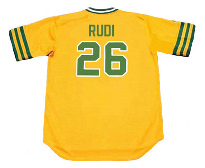 Oakland Athletics Joe Rudi Cooperstown MLB jersey front view
