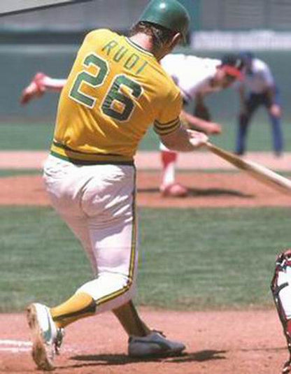 Oakland Athletics Joe Rudi Cooperstown MLB jersey front view