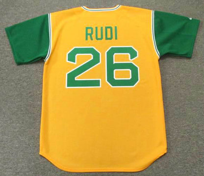 Oakland Athletics Joe Rudi Cooperstown MLB jersey front view