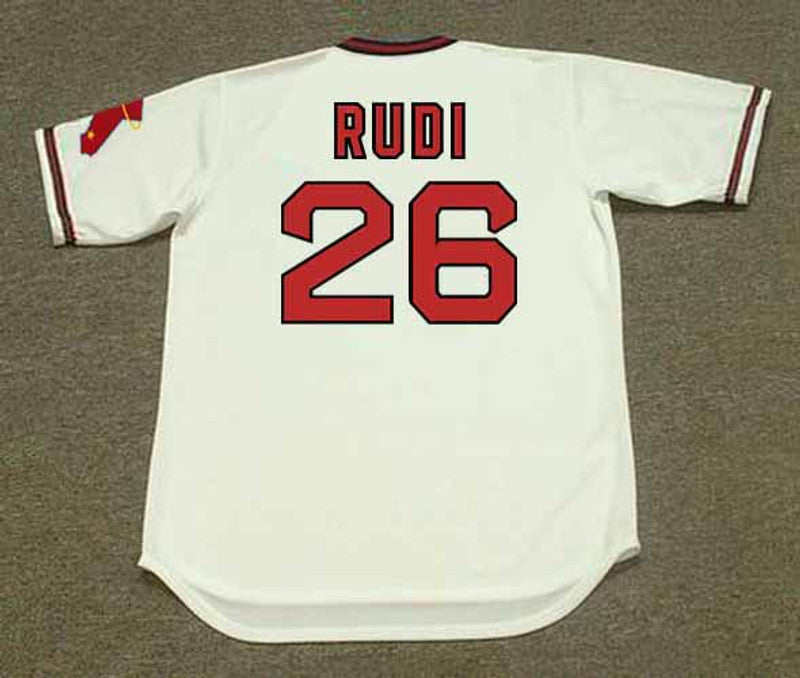 Joe Rudi California Angels 1978 Home Throwback Baseball Jersey jersey front view
