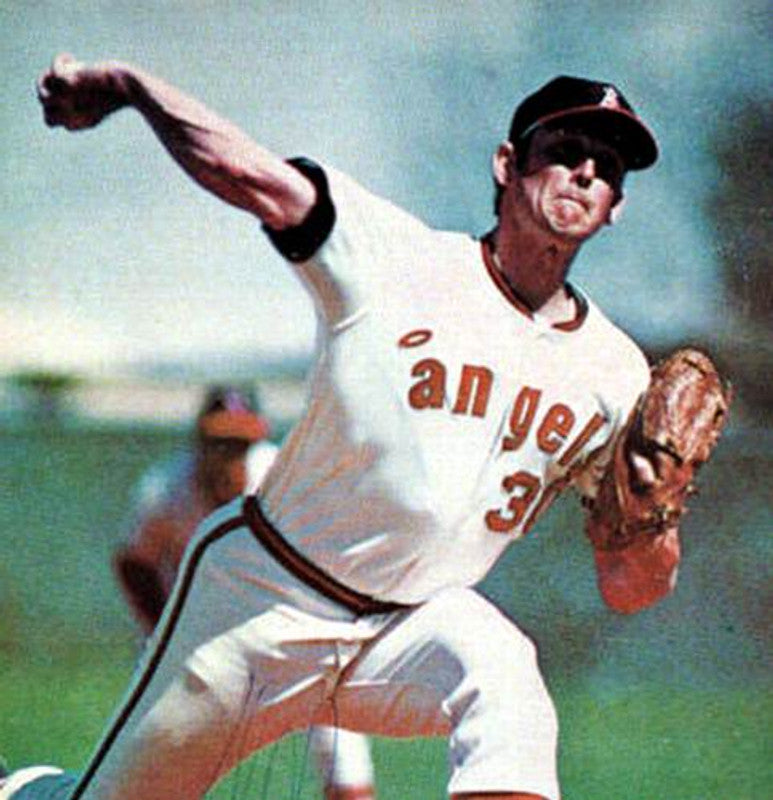 Nolan Ryan California Angels 1972 Home Baseball Throwback Baseball Jersey jersey front view