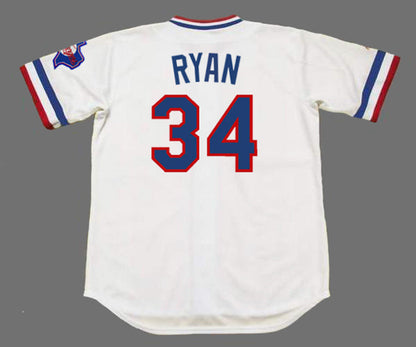 Texas Rangers Nolan Ryan 1980s MLB jersey front view