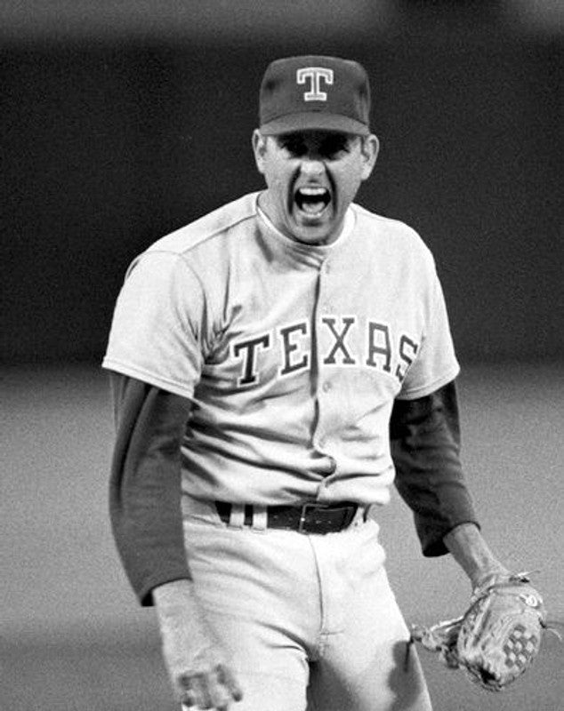 Texas Rangers Nolan Ryan 1980s Cooperstown MLB jersey front view