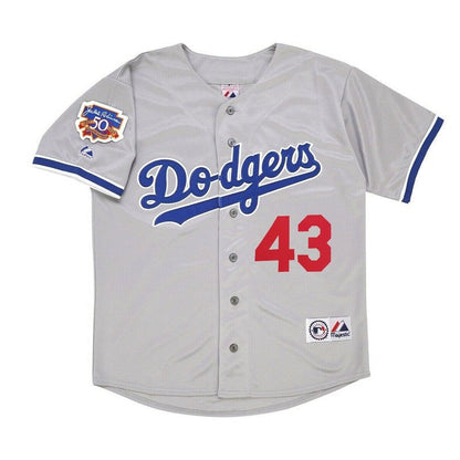 Los Angeles Dodgers Raul Mondesi W Jackie 50th MLB jersey front view