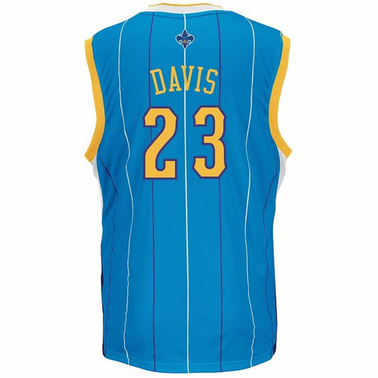 Anthony Davis New Orleans Hornets Replica Blue Jersey jersey front view