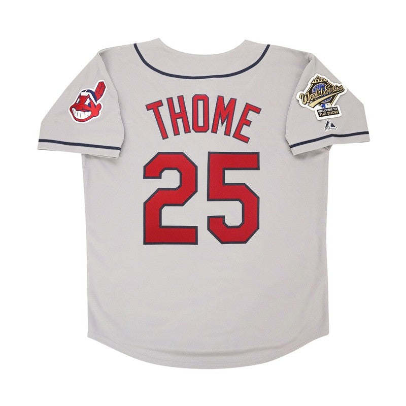 Cleveland Indians Jim Thome World Series M MLB jersey front view
