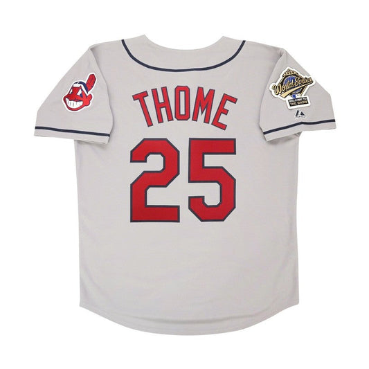 Cleveland Indians Jim Thome World Series M MLB jersey front view