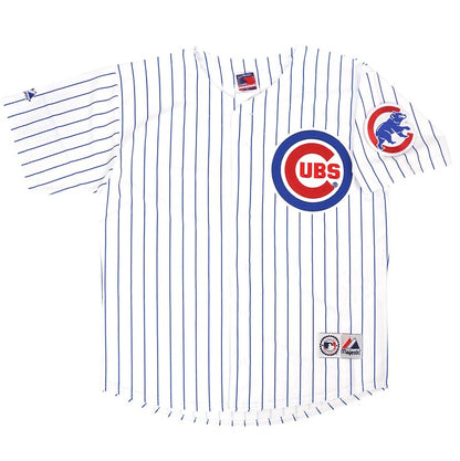 Chicago Cubs Greg Maddux W Patch MLB jersey front view