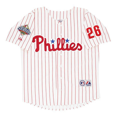 Philadelphia Phillies Chase Utley World Series MLB jersey front view