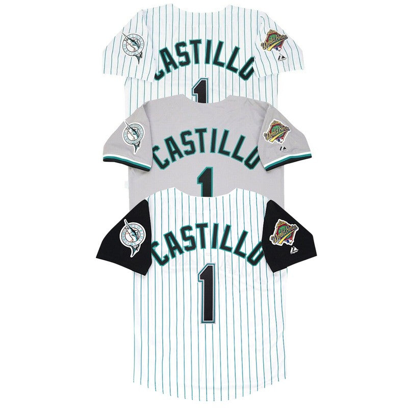 Florida Marlins Luis Castillo Alt World Series MLB jersey front view