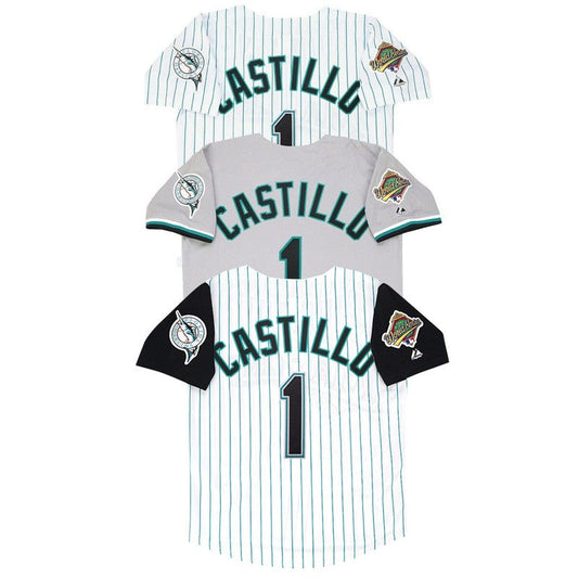 Florida Marlins Luis Castillo Alt World Series MLB jersey front view