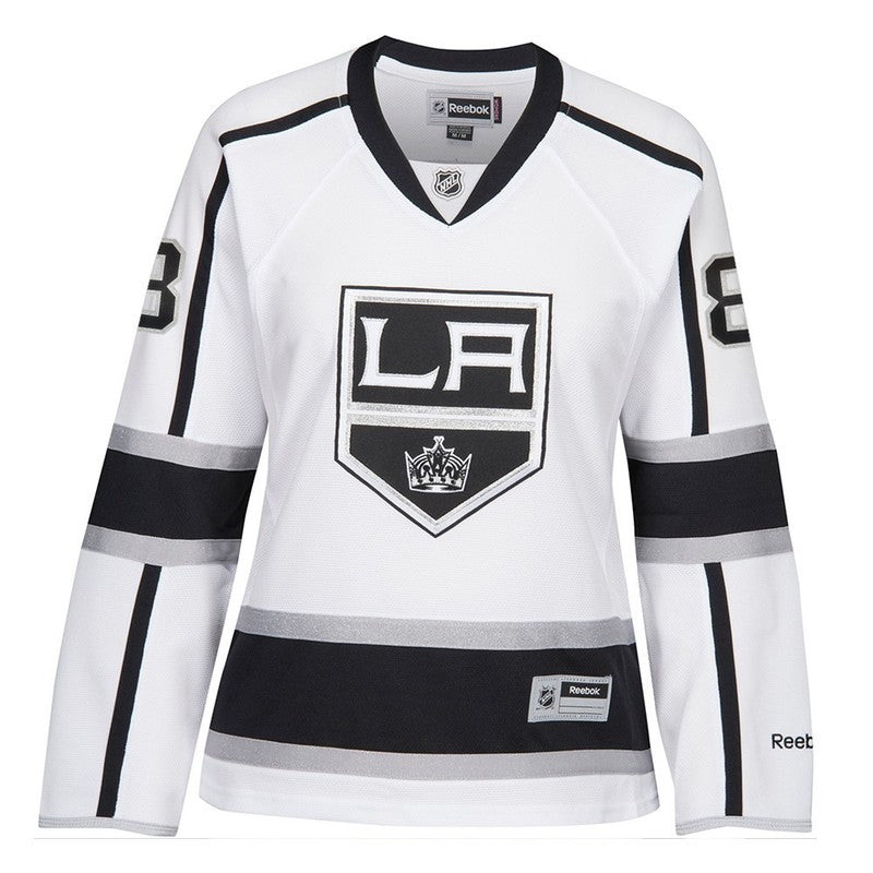 Drew Doughty Reebok Los Angeles Kings Away White Edge Premier Jersey Womens jersey front view