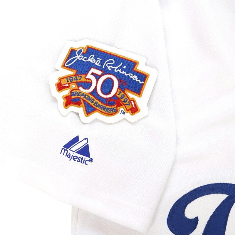 Los Angeles Dodgers Hideo Nomo W Jackie 50th MLB jersey front view