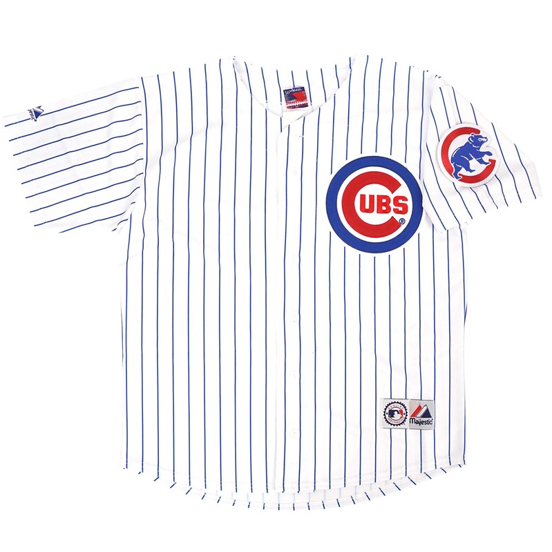 Chicago Cubs Anthony Rizzo W Patch MLB jersey front view
