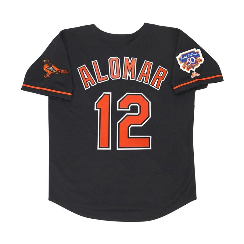 Baltimore Orioles Roberto Alomar Alt W Jackie MLB jersey front view