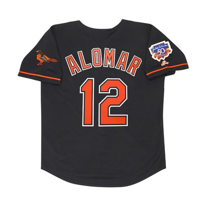 Baltimore Orioles Roberto Alomar Alt W Jackie MLB jersey front view