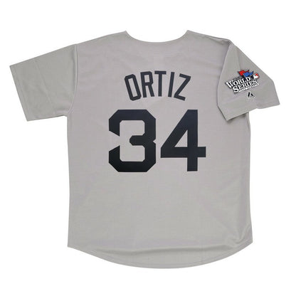 Boston Red Sox David Ortiz World Series Homeroadalt MLB jersey front view