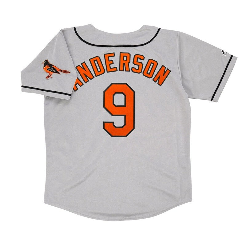 Baltimore Orioles Brady Anderson W Patch MLB jersey front view