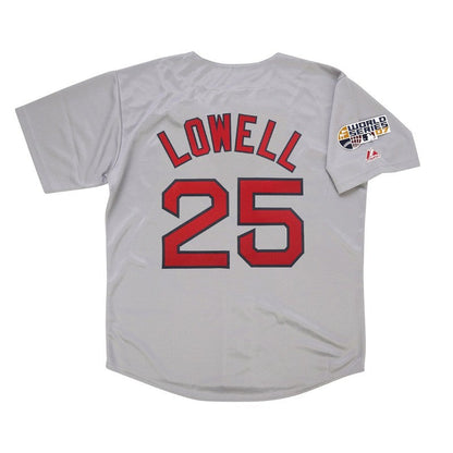 Boston Red Sox Mike Lowell World Series M MLB jersey front view