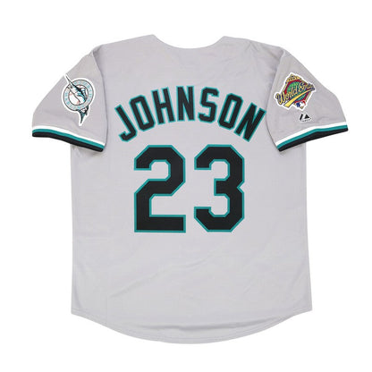 Florida Marlins Charles Johnson Alt World Series MLB jersey front view