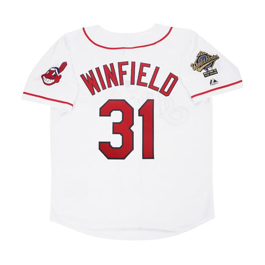 Cleveland Indians Dave Winfield World Series MLB jersey front view