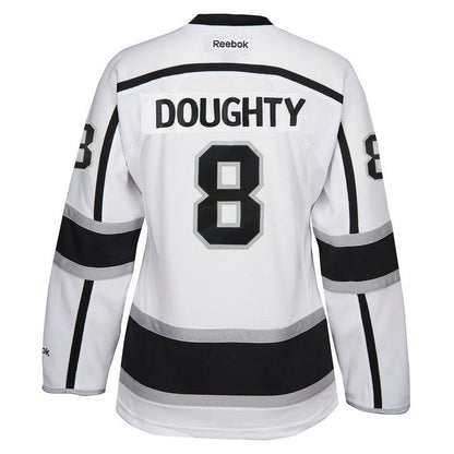 Drew Doughty Reebok Los Angeles Kings Away White Edge Premier Jersey Womens jersey front view