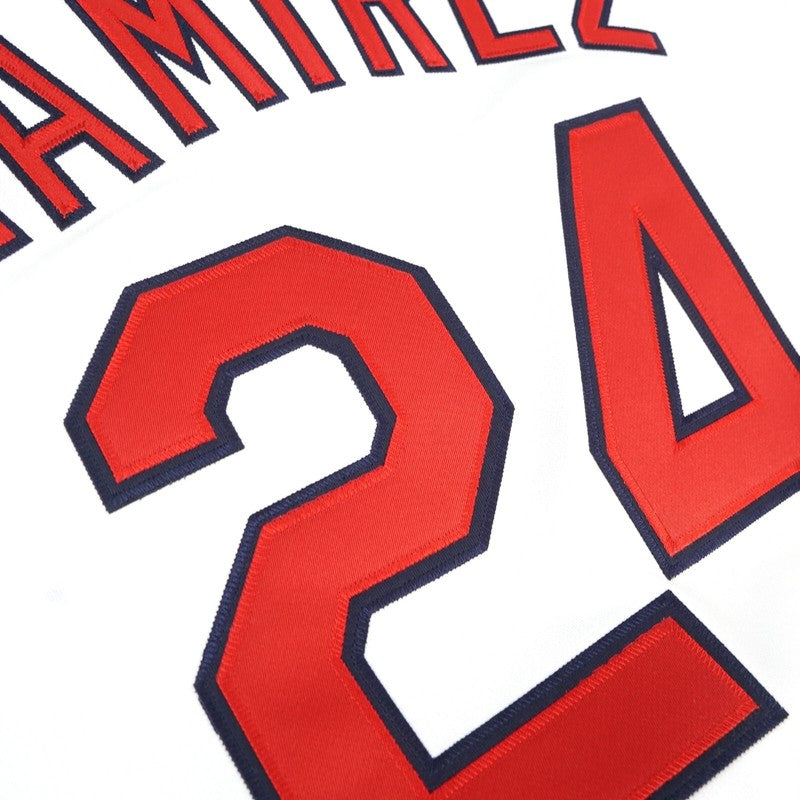 Cleveland Indians Manny Ramirez World Series MLB jersey front view